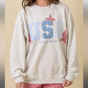 Main Strip USA Patchwork Heather Gray Medium Shirt